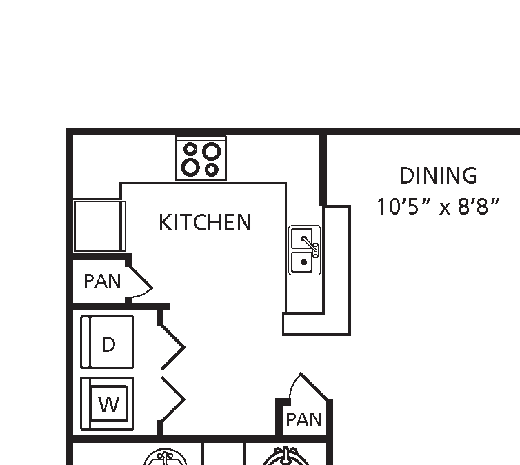H1 Floor Plan H1 Floor Plan at Providence Uptown, Houston, TX, 77056